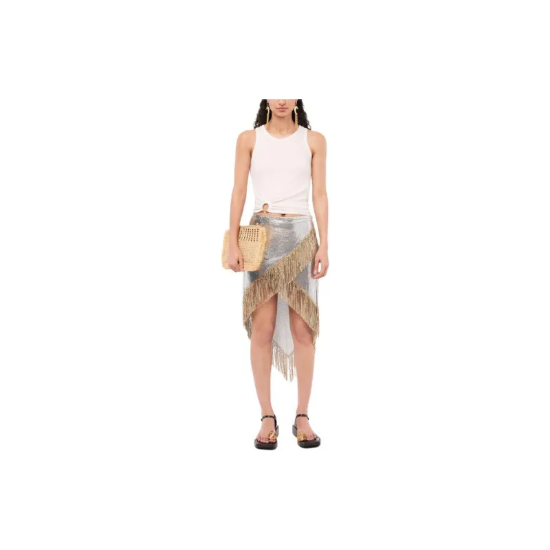 Rabanne Asymmetric Gathered detail Tank Top-2