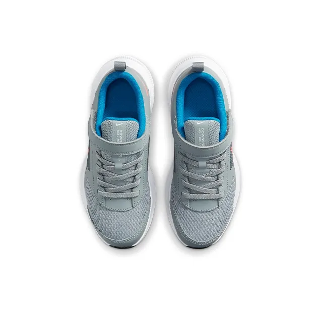 Nike Downshifter 11 Breathable Lightweight Low-Top Kids' Running Shoes Gray Blue Red Children Aged 3-7 Years Old-3