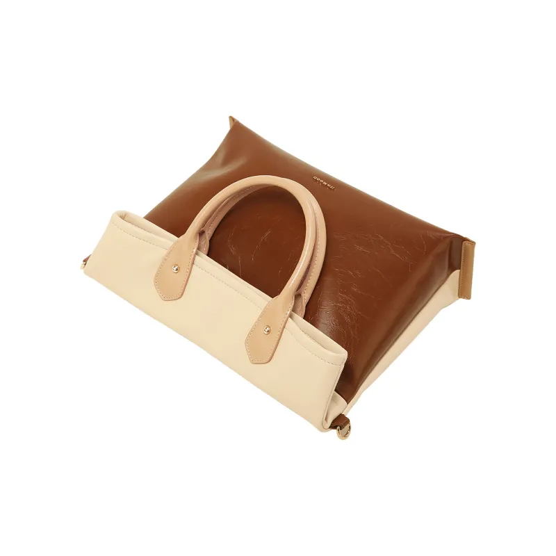 Miao Di Handbags Latte Layered Snow-7