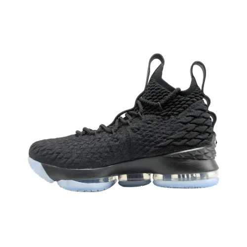 Nike LeBron 15 Black Metallic Gold GS