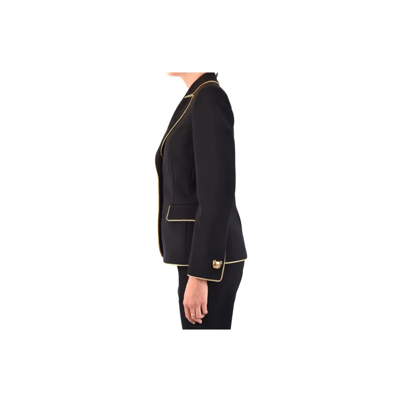 MOSCHINO Metallic trim Tailored Blazer-2