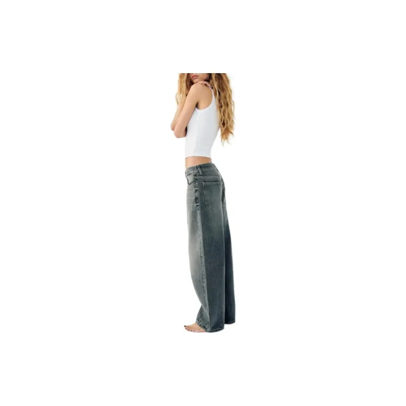 ZARA Trf Jeans Women's Blue/Gray-3