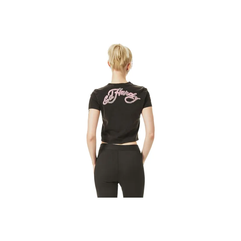 Ed Hardy SS24 Regular T Shirt Women's Black-1
