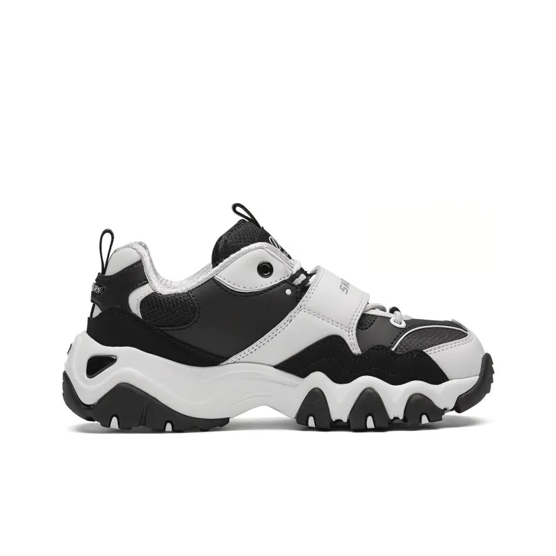 Skechers Kids Slip Resistant Cushioning Abrasion Resistant Low Top Casual Shoes White Black Teenagers-2