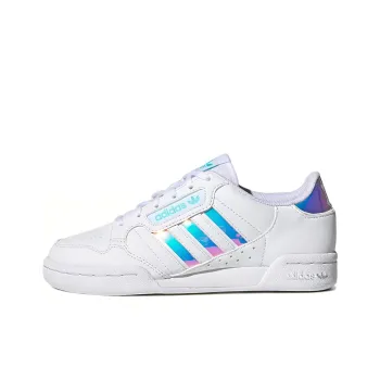 Adidas Originals J Abrasion Resistant Low Top Kids' Skateboarding Shoes White Laser Silver Teenagers