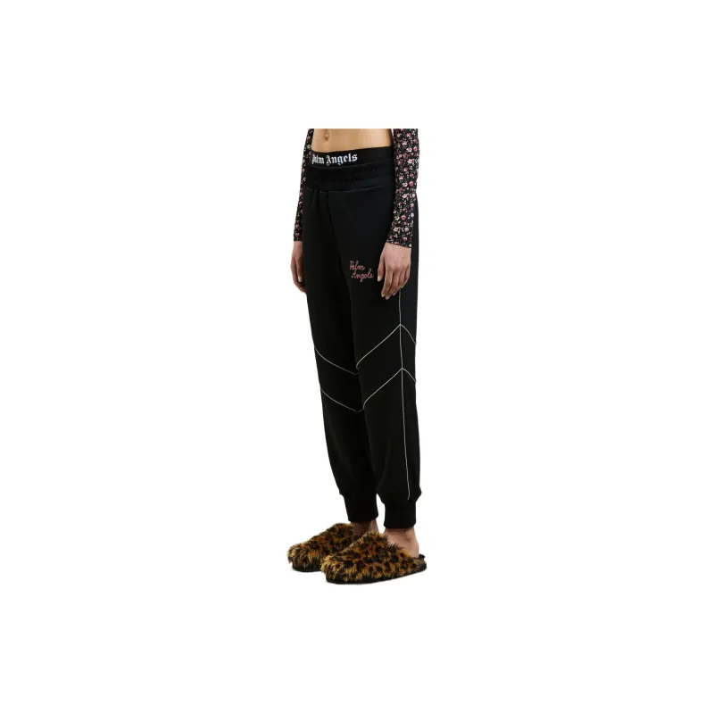PALM ANGELS Knitted Sweatpants Women's Black-1