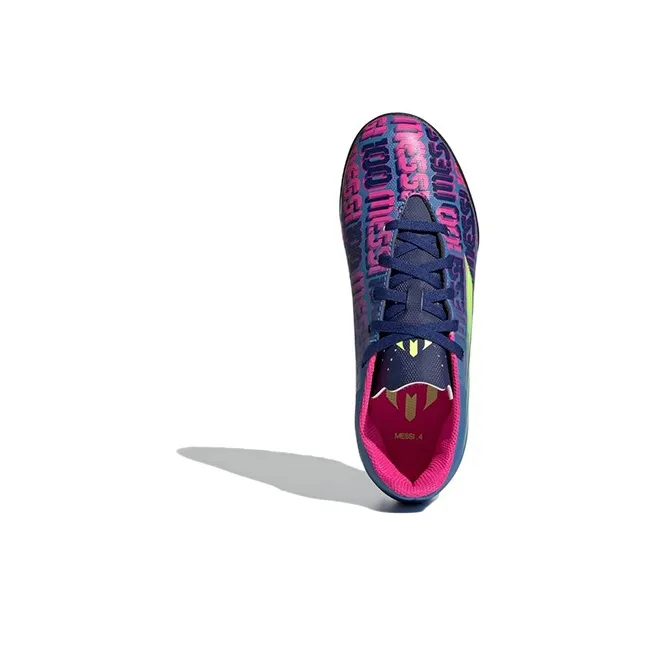 Adidas Messi Messi.4 K Anti Slip Wear Resistant Low Top Kids' Soccer Shoes Red Blue Kids'-4