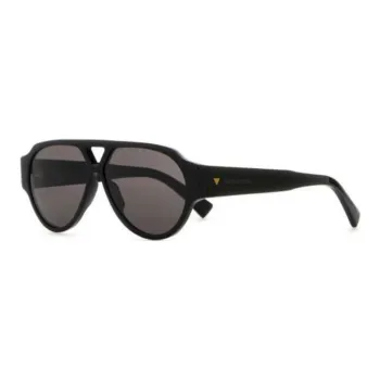 Bottega Veneta Black Acetate Aviator Sunglasses Women's Black