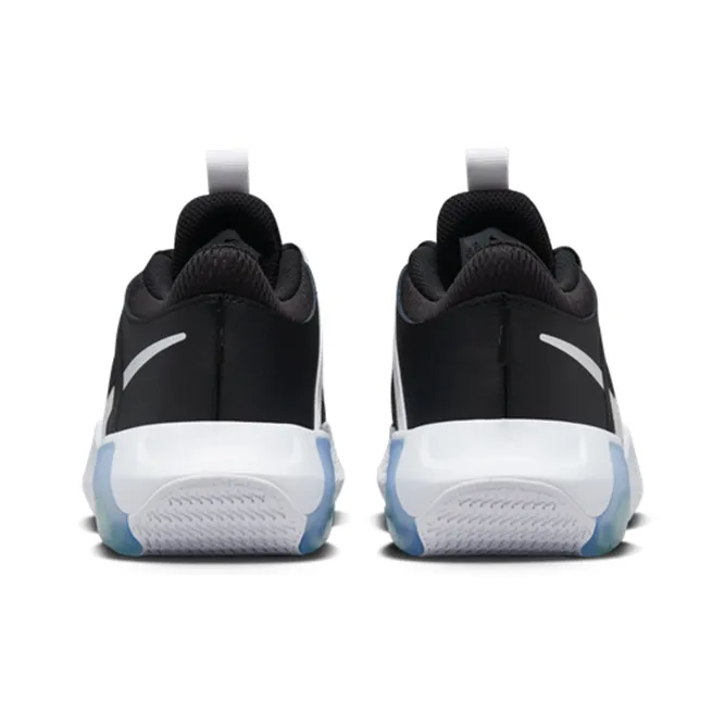 Nike Game Ready Cushioning, Wear Resistant Low Top Children's Basketball Shoes White Black Blue Unisex-7