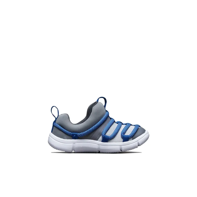 Nike Novice Slip Resistant Cushioning And Breathable Low Top Toddler Shoes Gray Blue Infant And Toddler-1