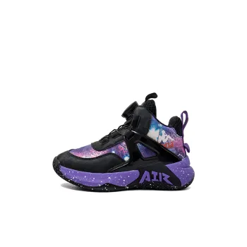 Kappa Cushioning Anti Slip And Wear Resistant High Top Basketball Shoes Purple Kids'