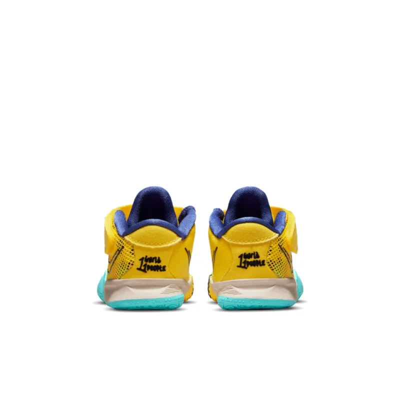Nike Kyrie 7 1 World 1 People Mid Top Toddler Shoes Lemon Infant And Toddler-3