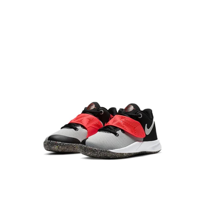 Nike Slip-Resistant Cushioning Low-Top Children's Basketball Shoes Black Gray Red Children Aged 3-7 Years Old-2