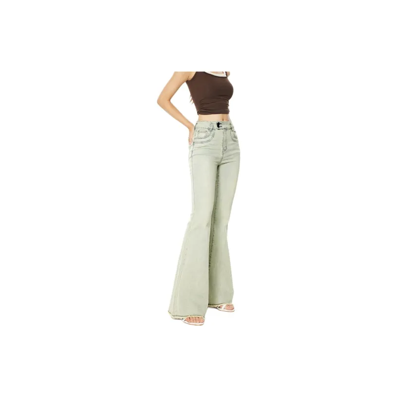 Kazakhstan Jeans Women's Nostalgic Yellow-3