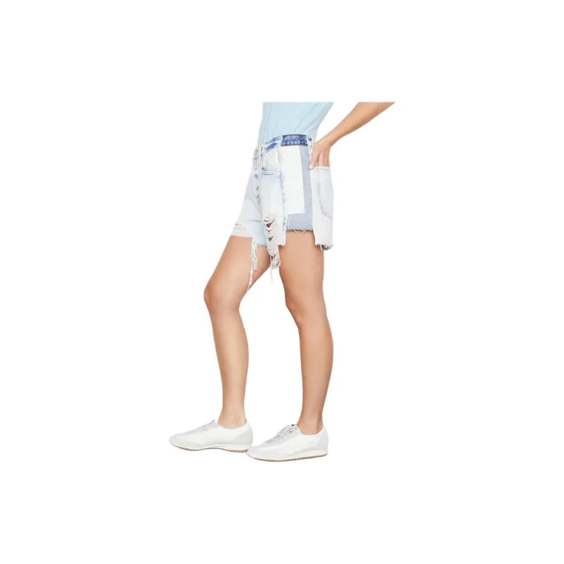 FRAME Denim Shorts Women's Light Blue-3
