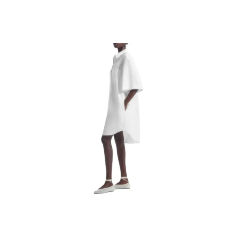 COS Short Sleeved Dresses Women's White-3