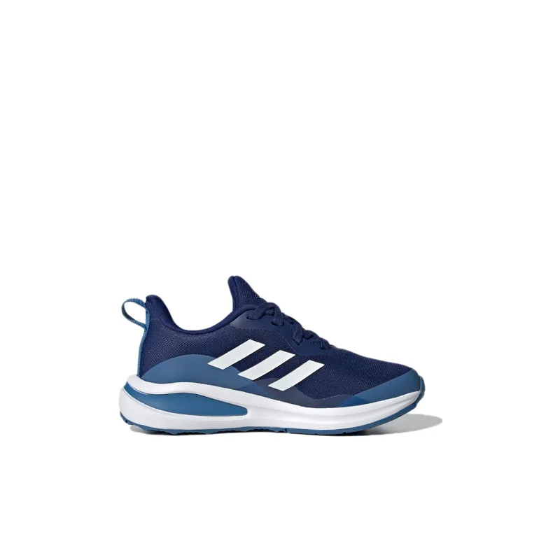 Adidas Fortarun Lace Running J Wear-Resistant Low-Top Athletic Shoes Blue White Kids'-1