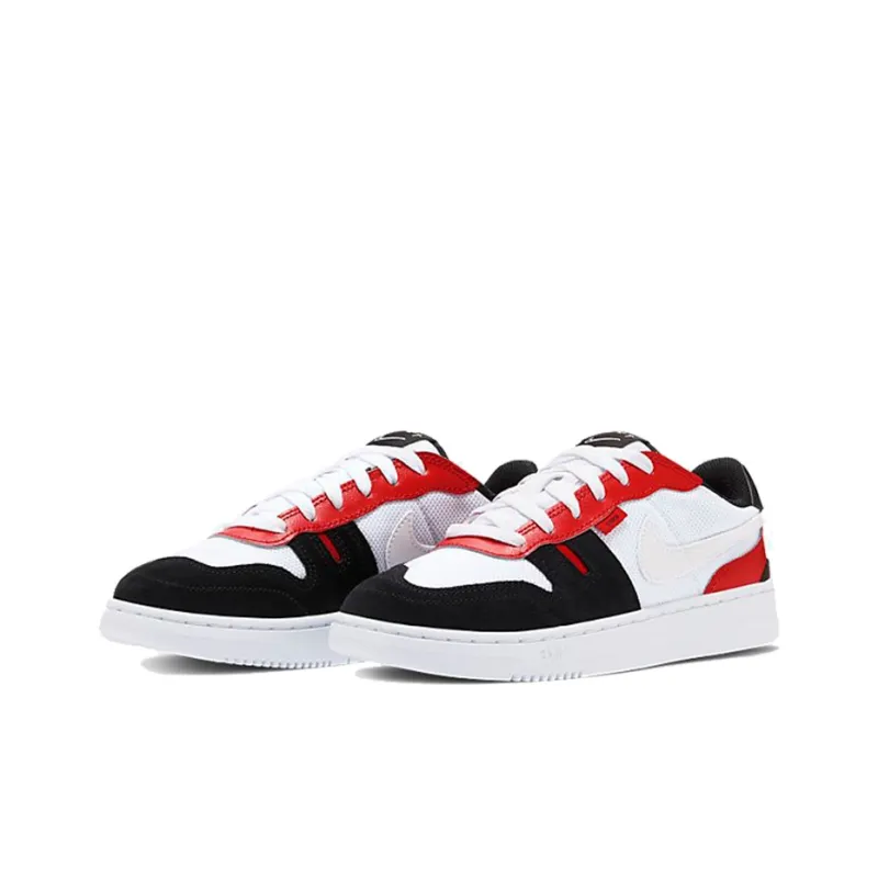 Nike Squash Type Slip Resistant Shock Absorbers Low Top Kids' Skateboarding Shoes Red White Teenagers-2
