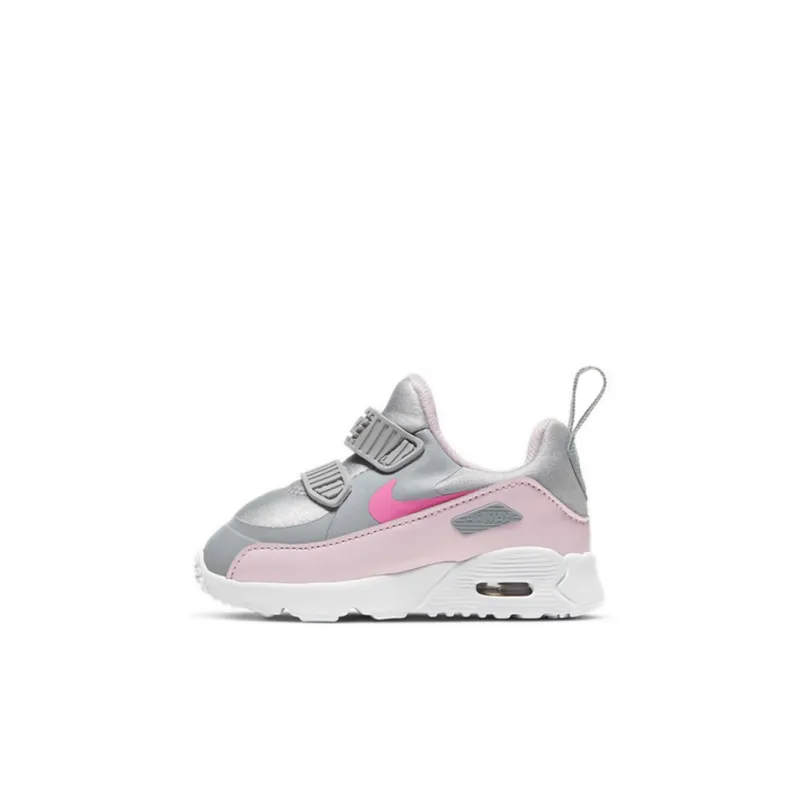 Nike Air Max Tiny 90 Shock Absorbers Low Top Toddler Shoes Wolf Gray Pink Infant And Toddler-0