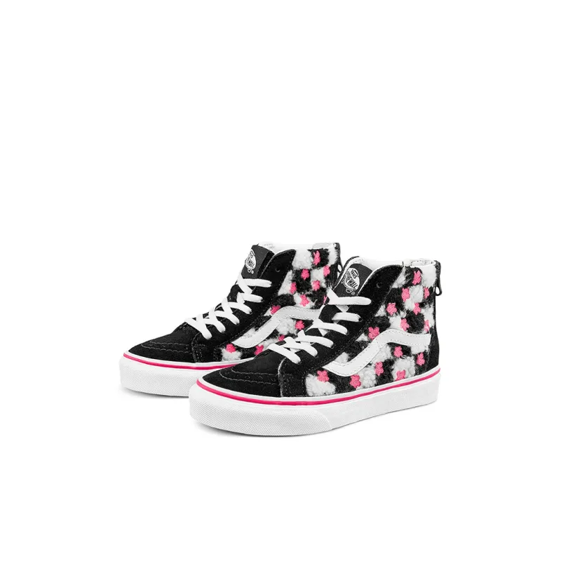 Vans SK8 Wear-resistant And Lightweight High-Top Kids' Skateboarding Shoes Black White Children Aged 3-7 Years Old-1