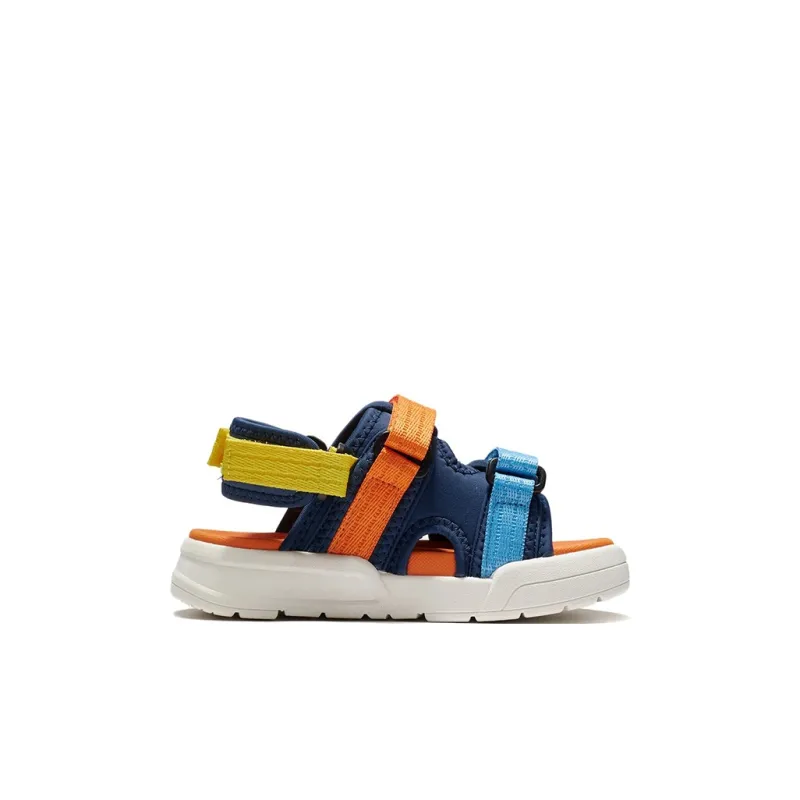 LINING YOUNG Sports Life Collection Breathable Children's Sandals Blue Orange Children Aged 3-7 Years Old-1