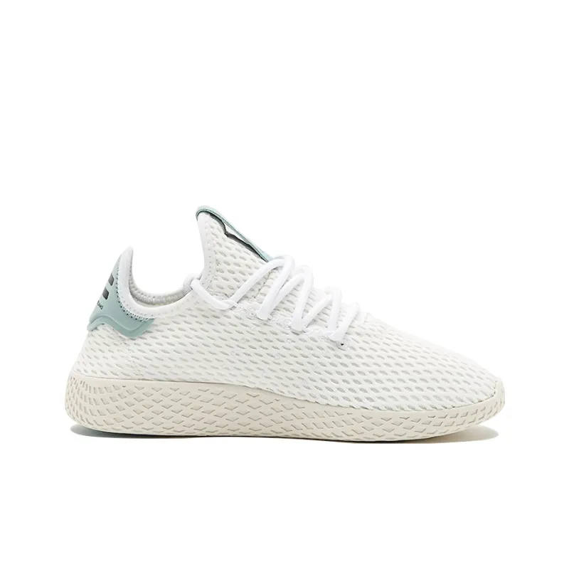 Pharrell Williams x Adidas Originals Tennis Hu J Breathable And Lightweight Kids' Training Shoes White Teenagers-1