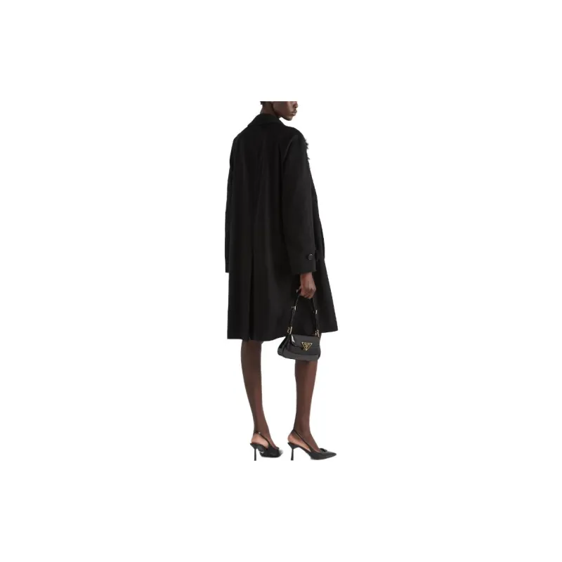 PRADA Long Sleeved Belted Coat-2