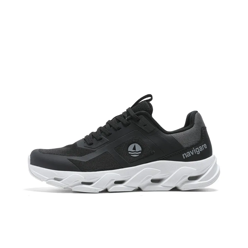 NAVIGARE Trendy Jogger Running Shoes Men Low Top Black/Gray/White/Gray/Orange/Red-0