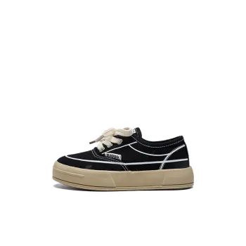 KAPPA KIDS Anti Slip Wear Resistant Low Top Canvas Shoes Black Kids'