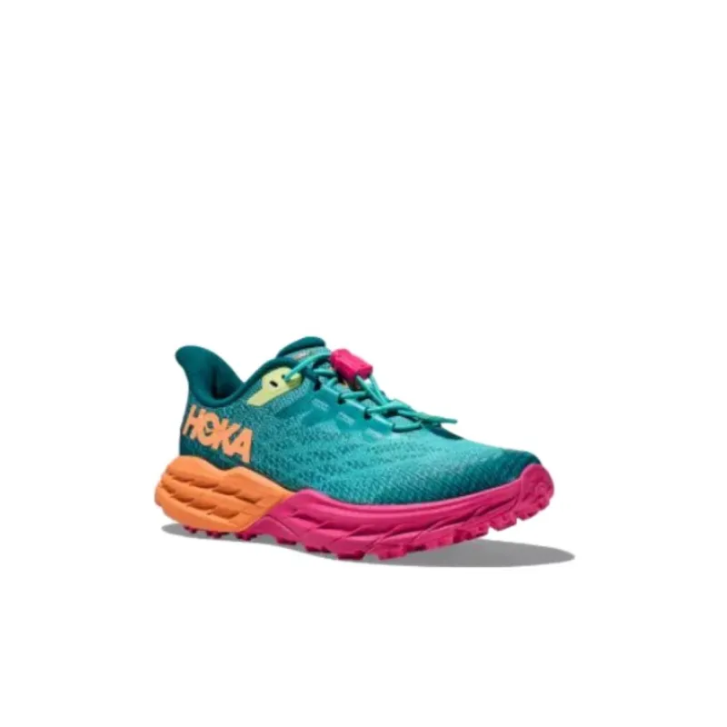 HOKA ONE ONE Cushioning Wear Resistant Low Top Kids' Running Shoes Lake Green Kids'-3