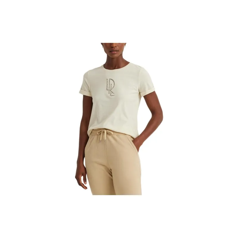 Polo Ralph Lauren SS24 T Shirt Women's Mascarpone Cream-2