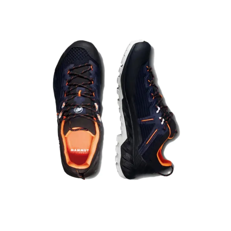 MAMMUT Alnasca 3 Anti Slip Wear Resistant Low Top Hiking Shoes Women's Black Blue-3