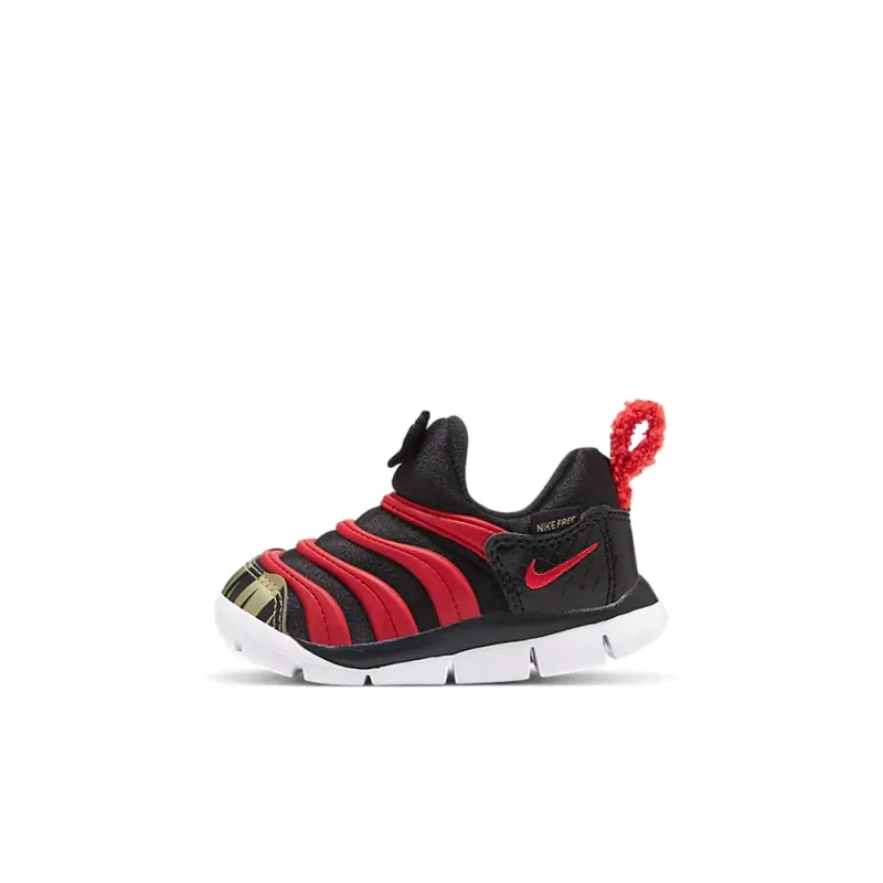 Nike Dynamo Free Mic QS Low Top Toddler Shoes Black Red Infant And Toddler-0
