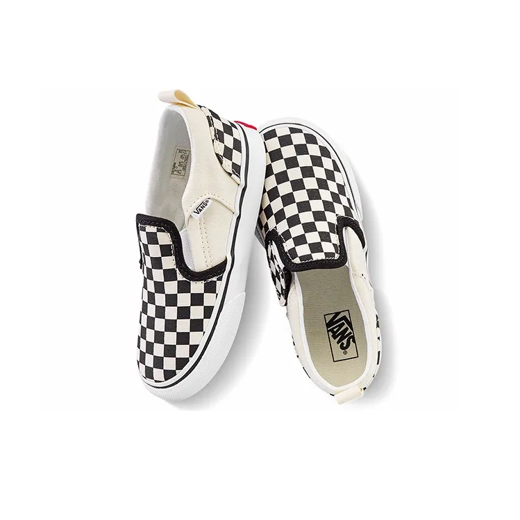 Vans Asher   V Toddler 'Checkers - Black Natural'-3