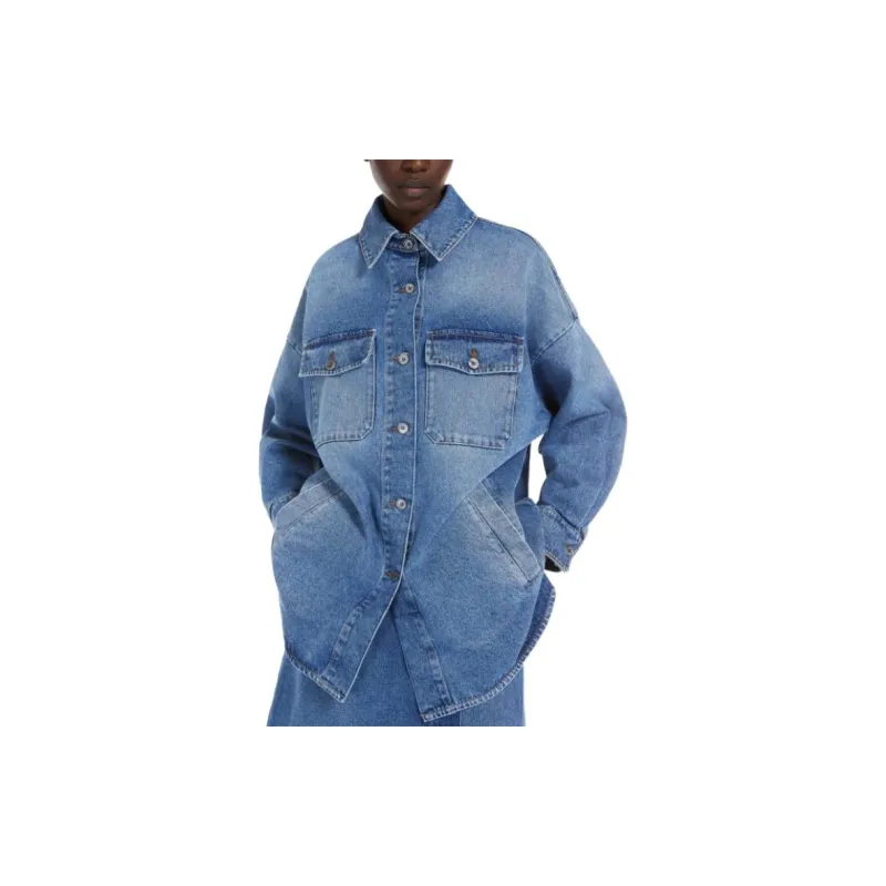 WEEKEND MaxMara Denim Jacket Women's Blue-3
