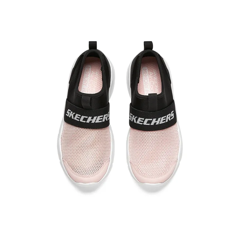 Skechers Go Fle Cushioning, Abrasion Resistant, Anti Kick Low Top Kids Lifestyle Shoes Pink/Black Teenagers-3