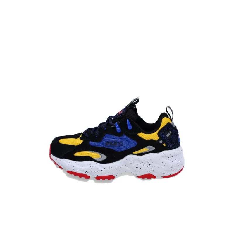 FILA KIDS Durable Breathable Low Top Kids' Running Shoes Black Yellow Kids'-0