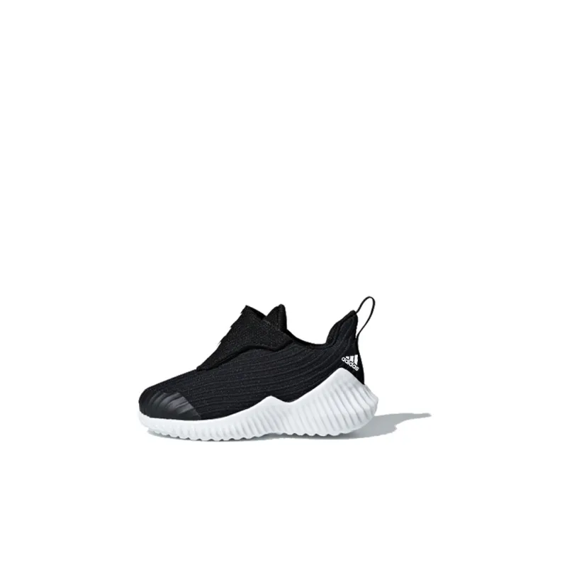 Adidas Fortarun Ac I Anti Slip Wear Resistant Low Top Toddler Shoes Black White Infant And Toddler-0