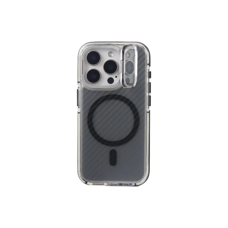 Urban Case Acrylic Material Lens Window Stand Magnetic Phone Cases Compatibility With IPhone 16 Pro Max Trendy And Cool-1