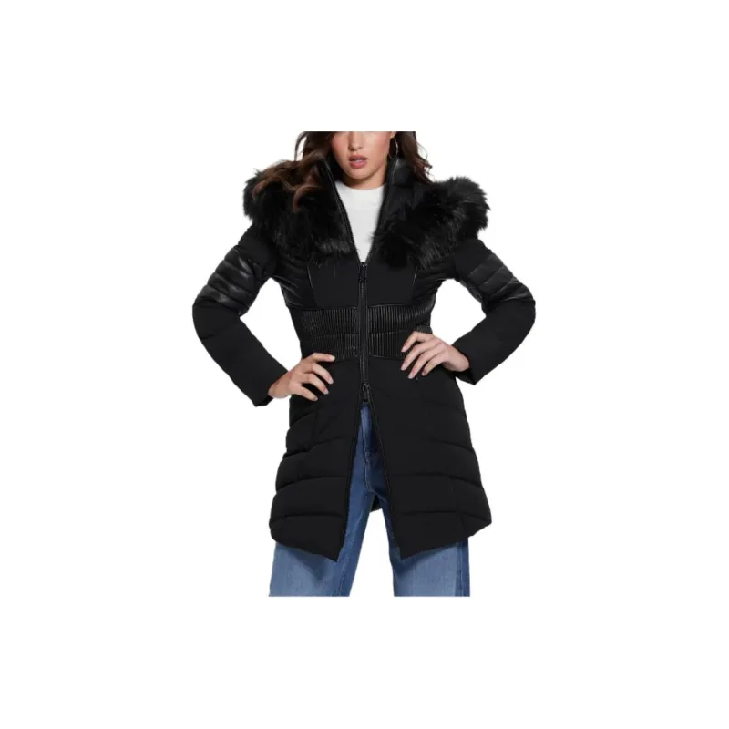 GUESS Eco Oxana Quilted Jacket Jackets Coats Women's Black-2