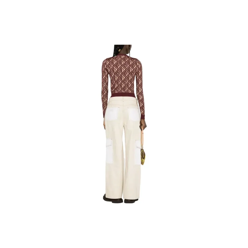 marine serre Moon Diamant Jacquard Cardigan-2