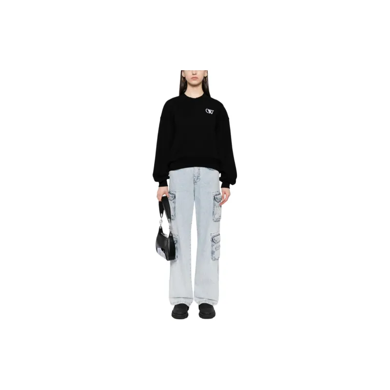 OFF WHITE Initial appliqué Sweatshirt-1