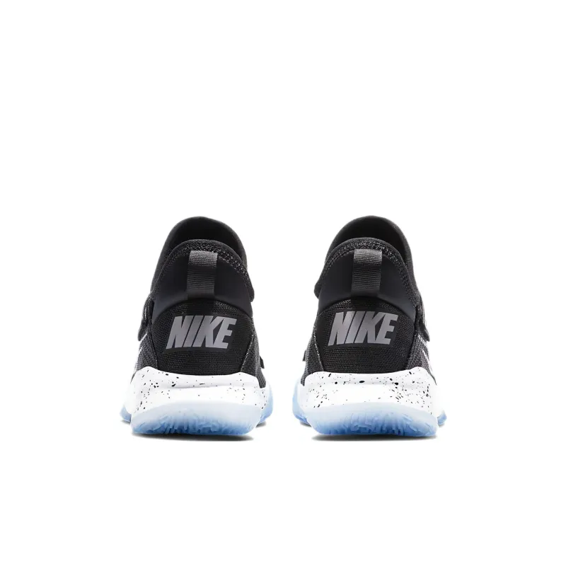 Nike GS Slip Resistant Cushioning Abrasion Resistant Low Top Children's Basketball Shoes Black White Kids'-4