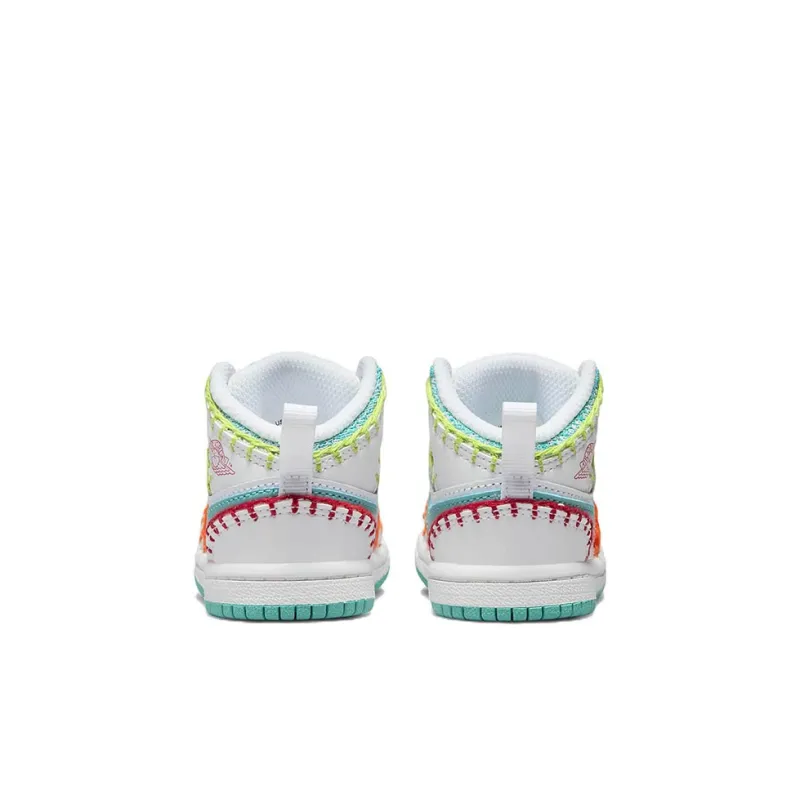 Jordan 1 Mid SE Washed Teal Rush Pink TD-4
