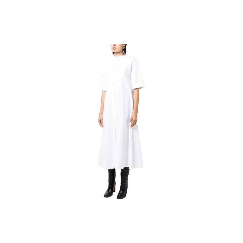 JIL SANDER Asymmetric Hem A-Line Dress-3