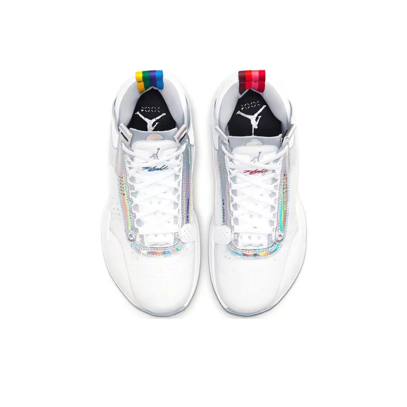 Jordan XXXIV White Metallic Silver GS-3