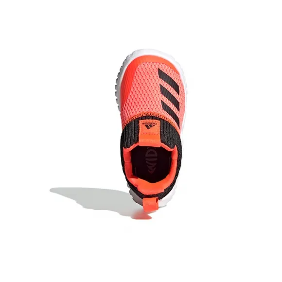Adidas Rapidazen Anti Slip Wear Resistant Low Top Toddler Shoes Pink Black White Infant And Toddler-3