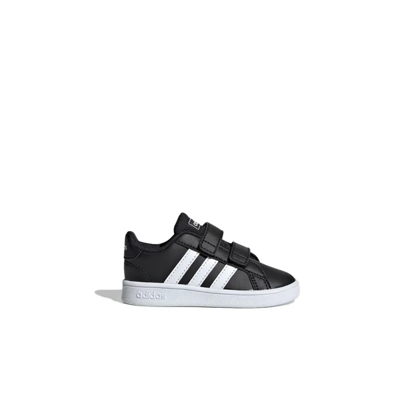 Adidas Neo GRAND COURT Low Top Skateboard Shoes Black White Infant And Toddler-1