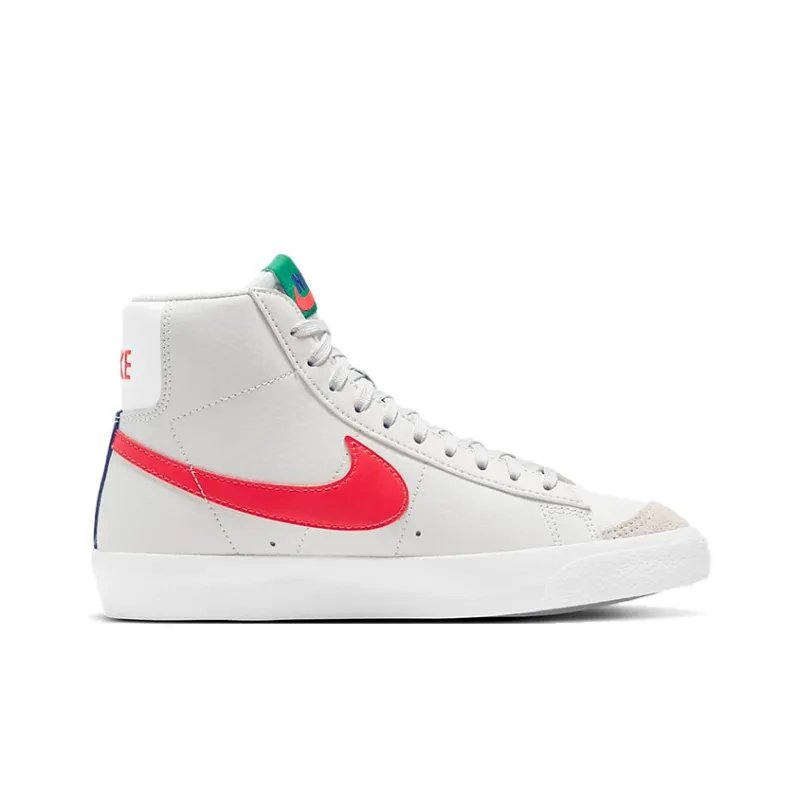 Nike Blazer Mid 77 GS Platinum Tint Bright Crimson-1