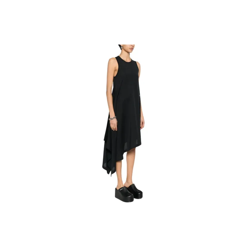 Y 3 Draped Asymmetric Dress-3